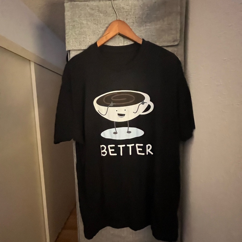 Mens graphic coffee tshirt